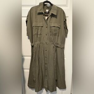 a new day Khaki Long Sleeve Dress
